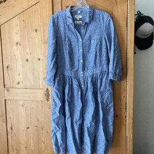 Malvin Linen Button-Up Dress